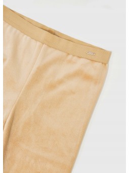 MAYORAL SPODNIE LEGINSY DLA DZIEWCZYNKI WELUR BEŻ 712/58