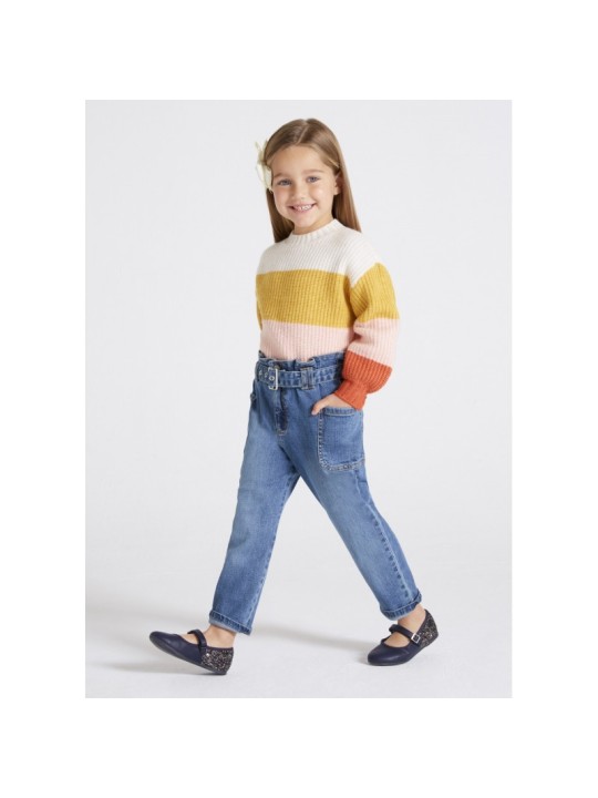 MAYORAL SPODNIE JEANSY DLA DZIEWCZYNKI SLOUCHY 4506/71