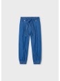 MAYORAL SPODNIE MATERIAŁOWE ŚCIĄGACZE NIEBIESKIE 3556/37