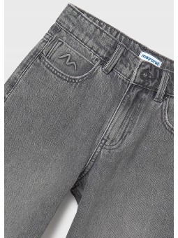 MAYORAL SPODNIE JEANSY SZEROKIE SZARE 7574/75