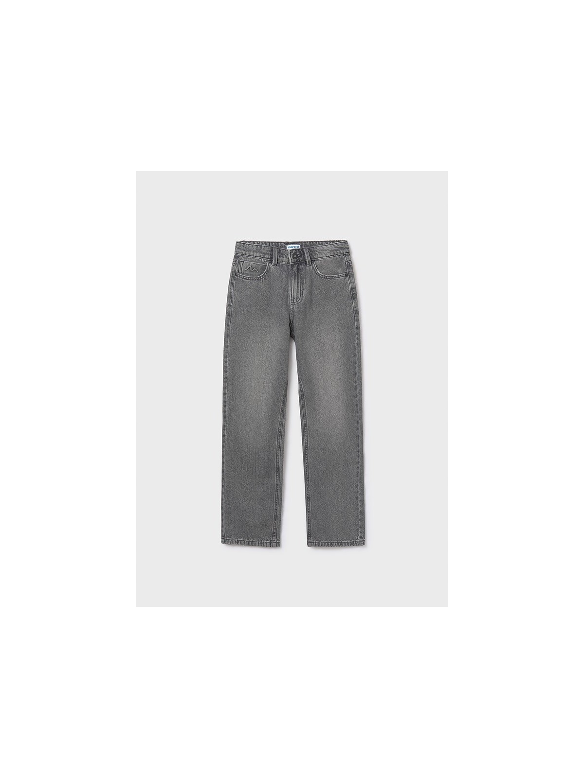 MAYORAL SPODNIE JEANSY SZEROKIE SZARE 7574/75