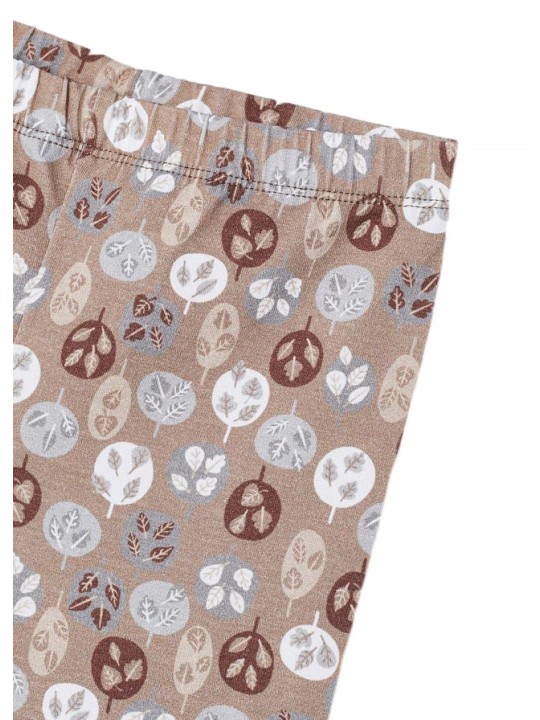 MAYORAL SPODNIE LEGINSY DLA DZIEWCZYNKI BRĄZ BEŻ WZORY 4764/95