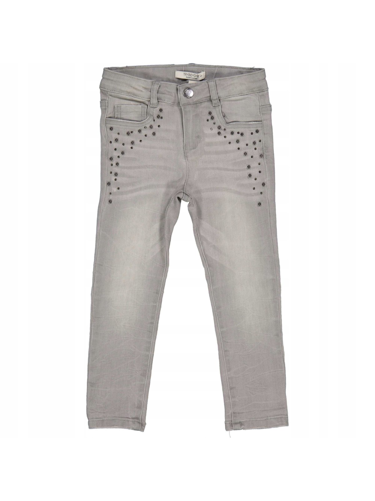 TRYBEYOND BIRBA SPODNIE JEANS SZARE KRYSZTAŁKI 999 52997 00 40L