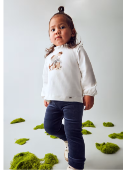 MAYORAL BABY SPODNIE LEGINSY DLA DZIEWCZYNKI AKSAMIT GRANAT 727