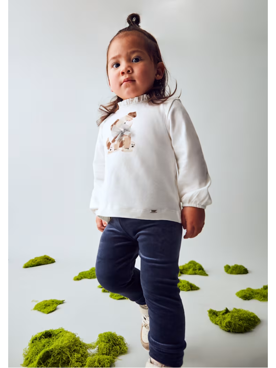 MAYORAL BABY SPODNIE LEGINSY DLA DZIEWCZYNKI AKSAMIT GRANAT 727