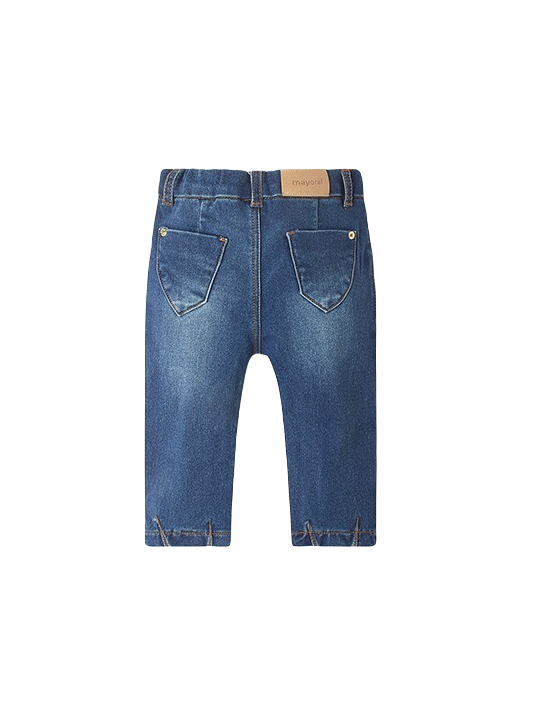 MAYORAL BABY SPODNIE JEANS SLOUCHY DLA DZIEWCZYNKI HAFTY 1517/5