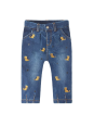 MAYORAL BABY SPODNIE JEANS SLOUCHY DLA DZIEWCZYNKI HAFTY 1517/5