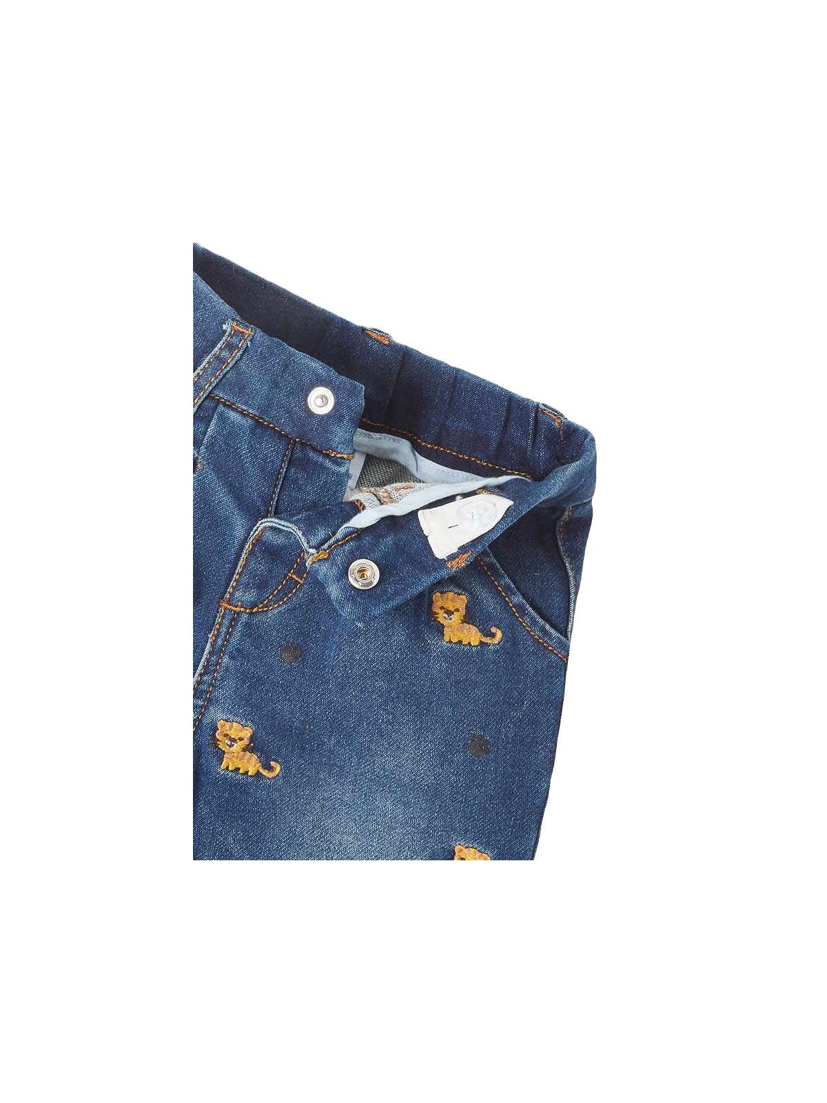 MAYORAL BABY SPODNIE JEANS SLOUCHY DLA DZIEWCZYNKI HAFTY 1517/5