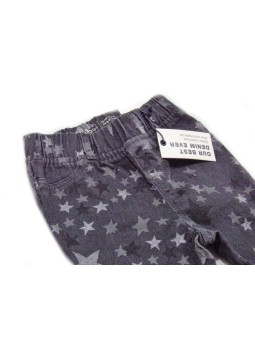 GAP SPODNIE JEANS DLA DZIEWCZYNKI SZARE W GWIAZDKI GAP1969