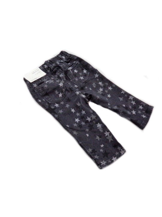 GAP SPODNIE JEANS DLA DZIEWCZYNKI SZARE W GWIAZDKI GAP1969