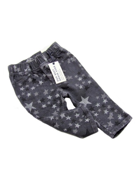 GAP SPODNIE JEANS DLA DZIEWCZYNKI SZARE W GWIAZDKI GAP1969