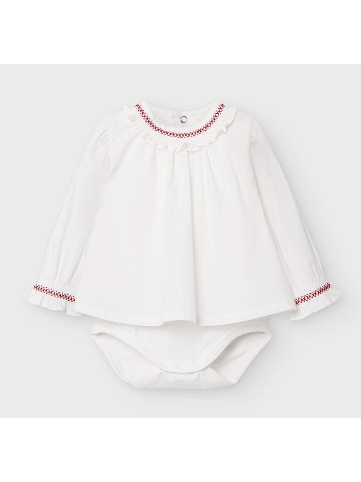 MAYORAL BABY BODY DLA DZIEWCZYNKI KOŁNIERZYK  Z FALBANKĄ  2780/26