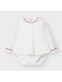 MAYORAL BABY BODY DLA DZIEWCZYNKI KOŁNIERZYK  Z FALBANKĄ  2780/26