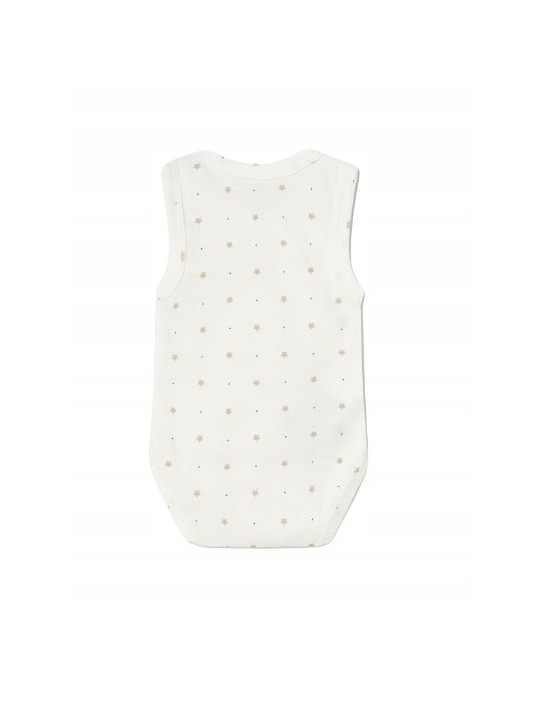 MAYORAL NEWBORN BODY NA NARAMKACH KREM W BEŻOWE GWIAZDKI 1747