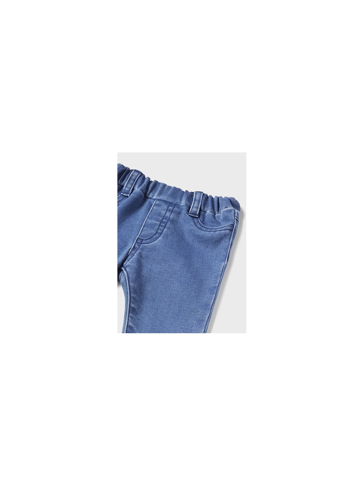 MAYORAL KOMPLET DZIEWCZĘCY WZORZYSTA BLUZA Z FALBANKĄ I KLASYCZNE  JEANS 2598/36