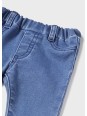 MAYORAL KOMPLET DZIEWCZĘCY WZORZYSTA BLUZA Z FALBANKĄ I KLASYCZNE  JEANS 2598/36