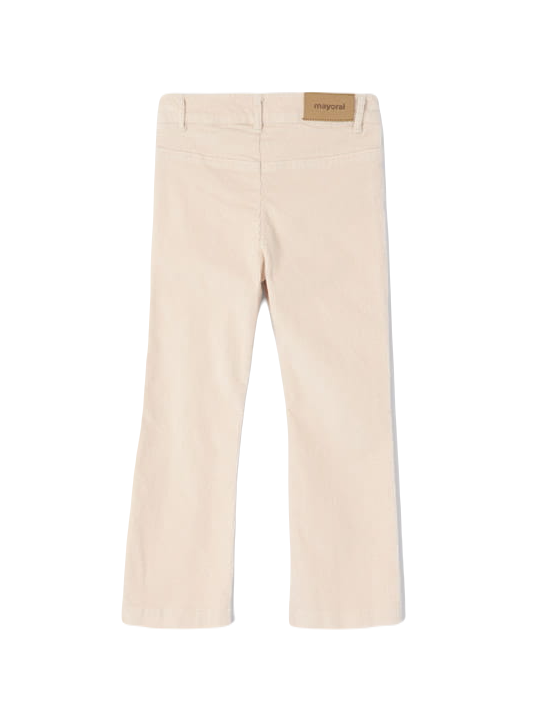 MAYORAL SZTRUKSOWE  SPODNIE DLA DZIEWCZYNKI KREM 4505/59