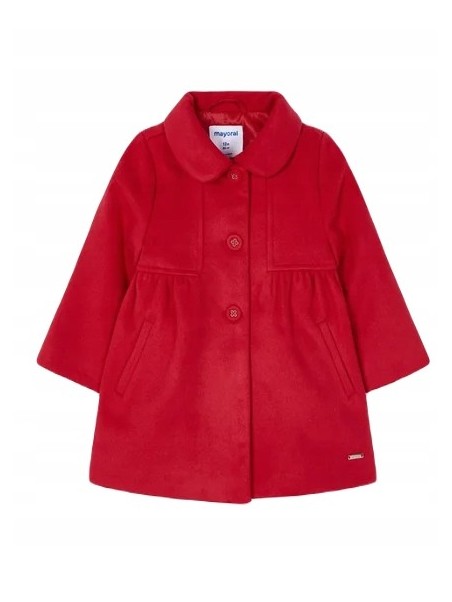 MAYORAL PŁASZCZ DLA DZIEWCZYNKI CZERWONY  4482/77