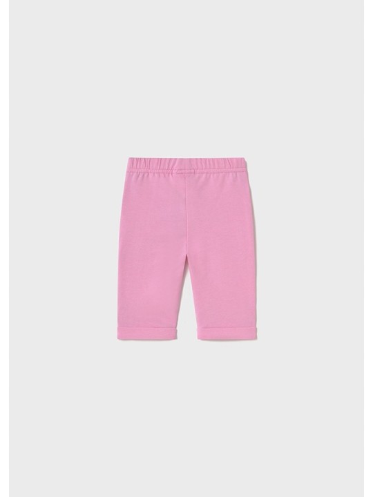 MAYORAL NEWBORN KOMPLET BLUZA Z KAPTUREM ROZPINANA BLUZKA NA KRÓTKI RĘKAW LEGINSY RÓŻOWE 1878/56