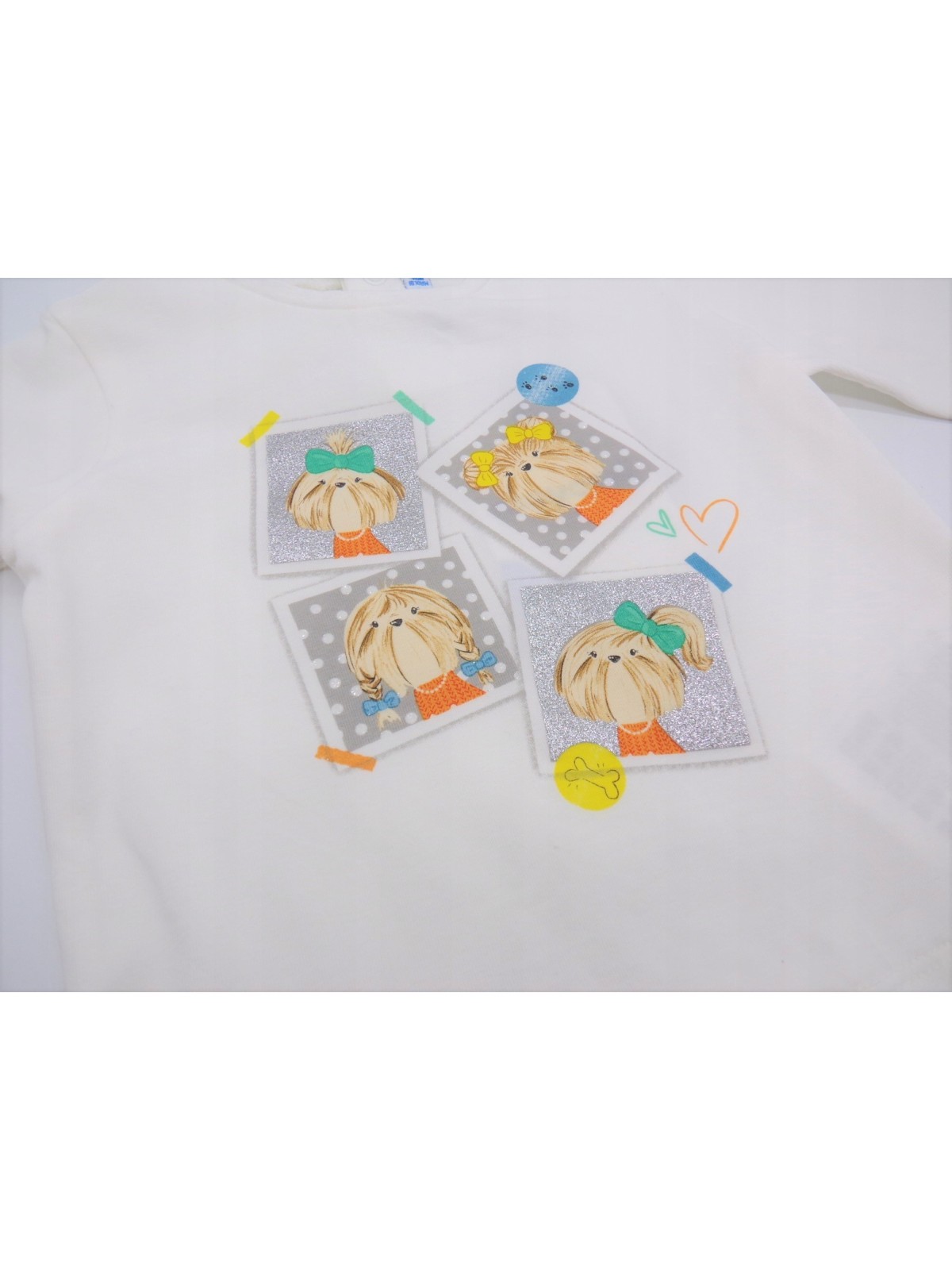 MAYORAL BLUZKA  DZIEWCZYNKA BABY KREMOWA NADRUK  PIESKI 2057/82