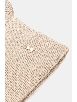 JAMIKS CZAPKA ZIMOWA DLA DZIEWCZYNKI BEŻ USZY KOTKA URSULINE