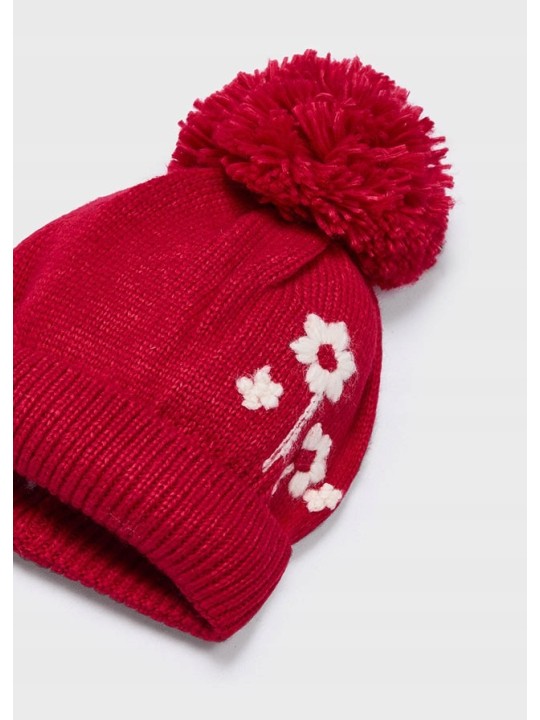 MAYORAL KOMPLET CZAPKA SZAL RĘKAWICZKI CZERWONY  10110/72